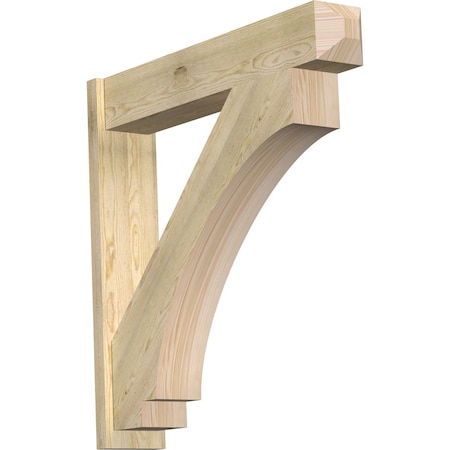 Ekena Millwork Imperial Craftsman Rough Sawn Outlooker, Douglas Fir, 8"W x 42"D x 42"H OUT08X42X42IMP04RDF